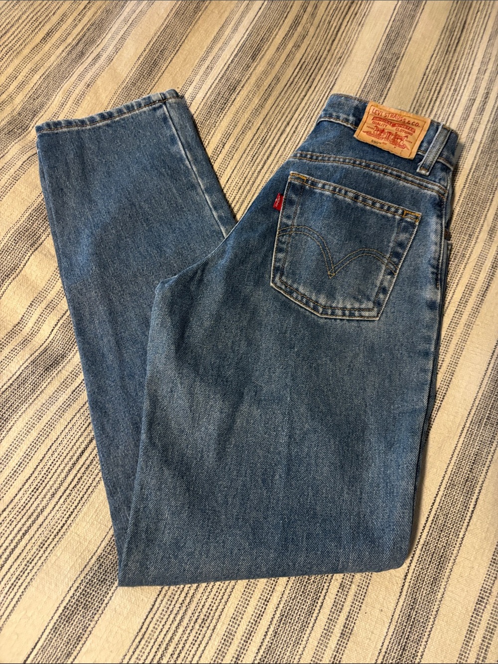 Levi's Women’s 550 Classic Straight Blue Denim Jeans